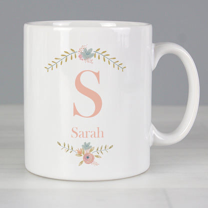 Personalised Floral Bouquet Mug - MK&JD Gifts