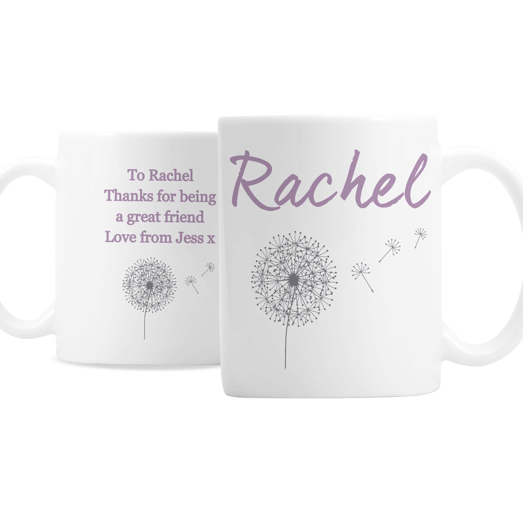 Personalised Dandelion Mug - MK&JD Gifts
