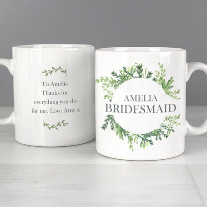 Personalised Botanical Mug - MK&JD Gifts
