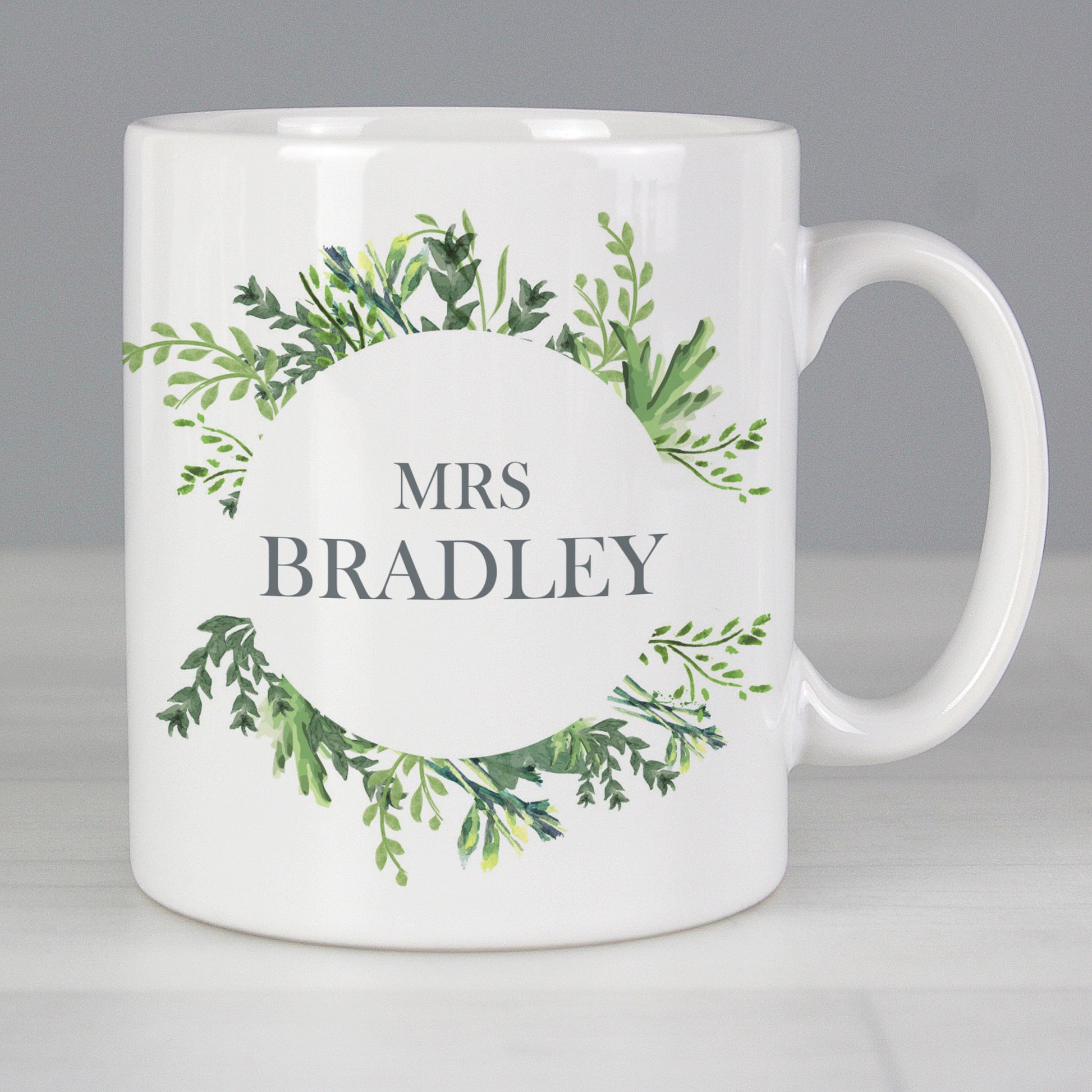 Personalised Botanical Mug - MK&JD Gifts