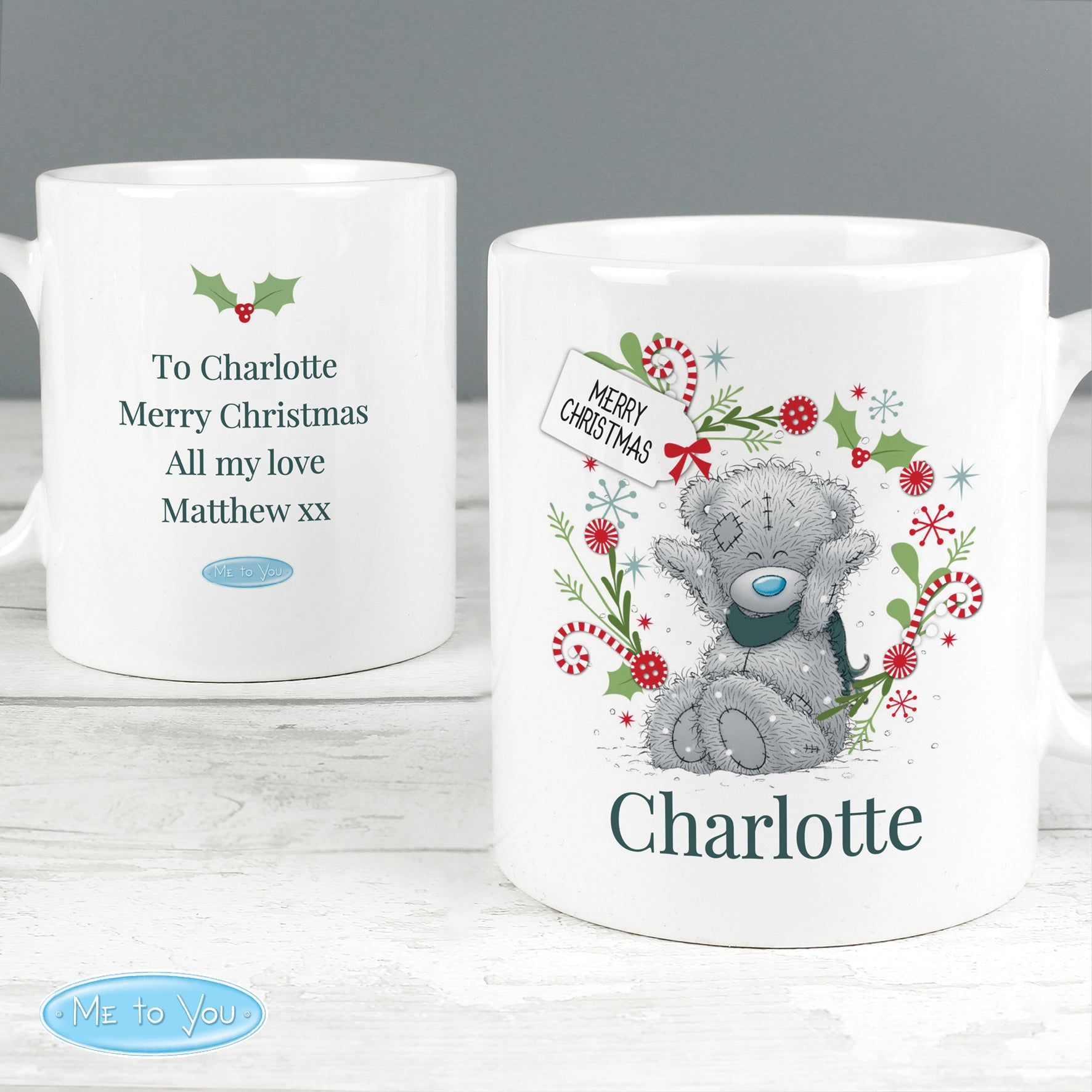 Personalised Me to You 'For Grandad Dad' Christmas Mug - MK&JD Gifts