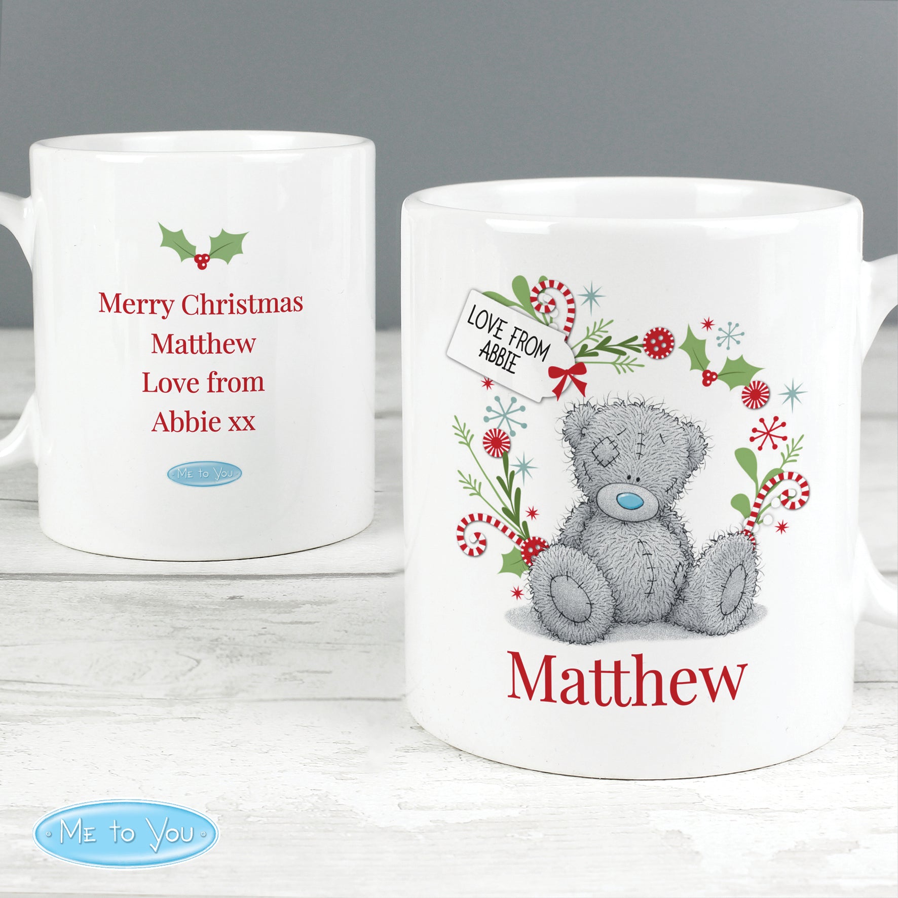 Personalised Me to You 'For Nan, Grandma, Mum' Christmas Mug - MK&JD Gifts