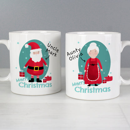 Personalised Mr & Mrs Claus Mug Set - MK&JD Gifts