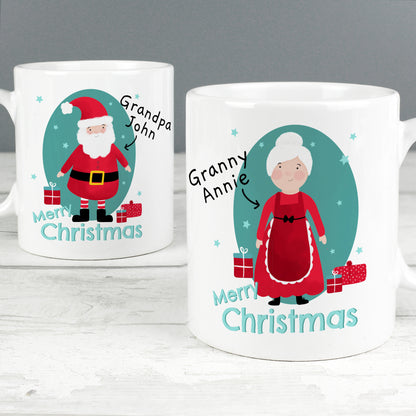 Personalised Mr & Mrs Claus Mug Set - MK&JD Gifts