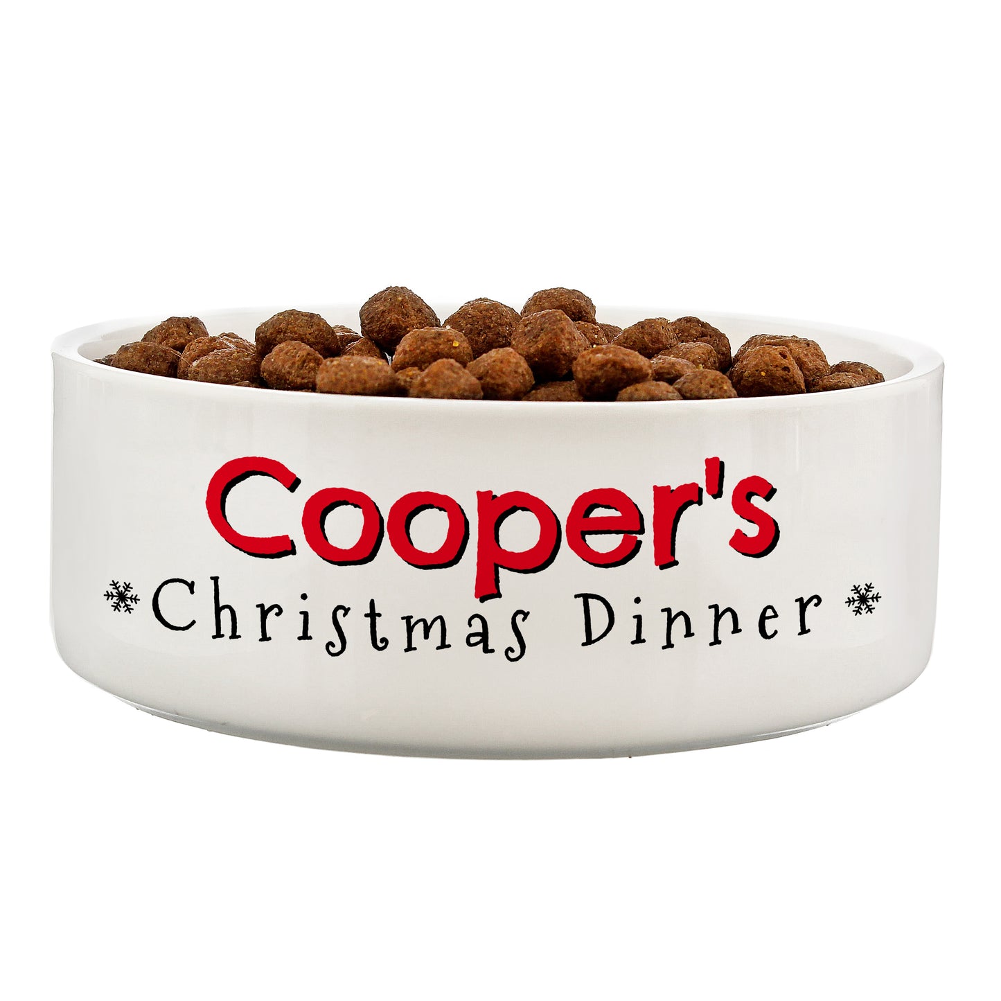 Personalised Christmas Dinner 14cm Medium Pet Bowl - MK&JD Gifts
