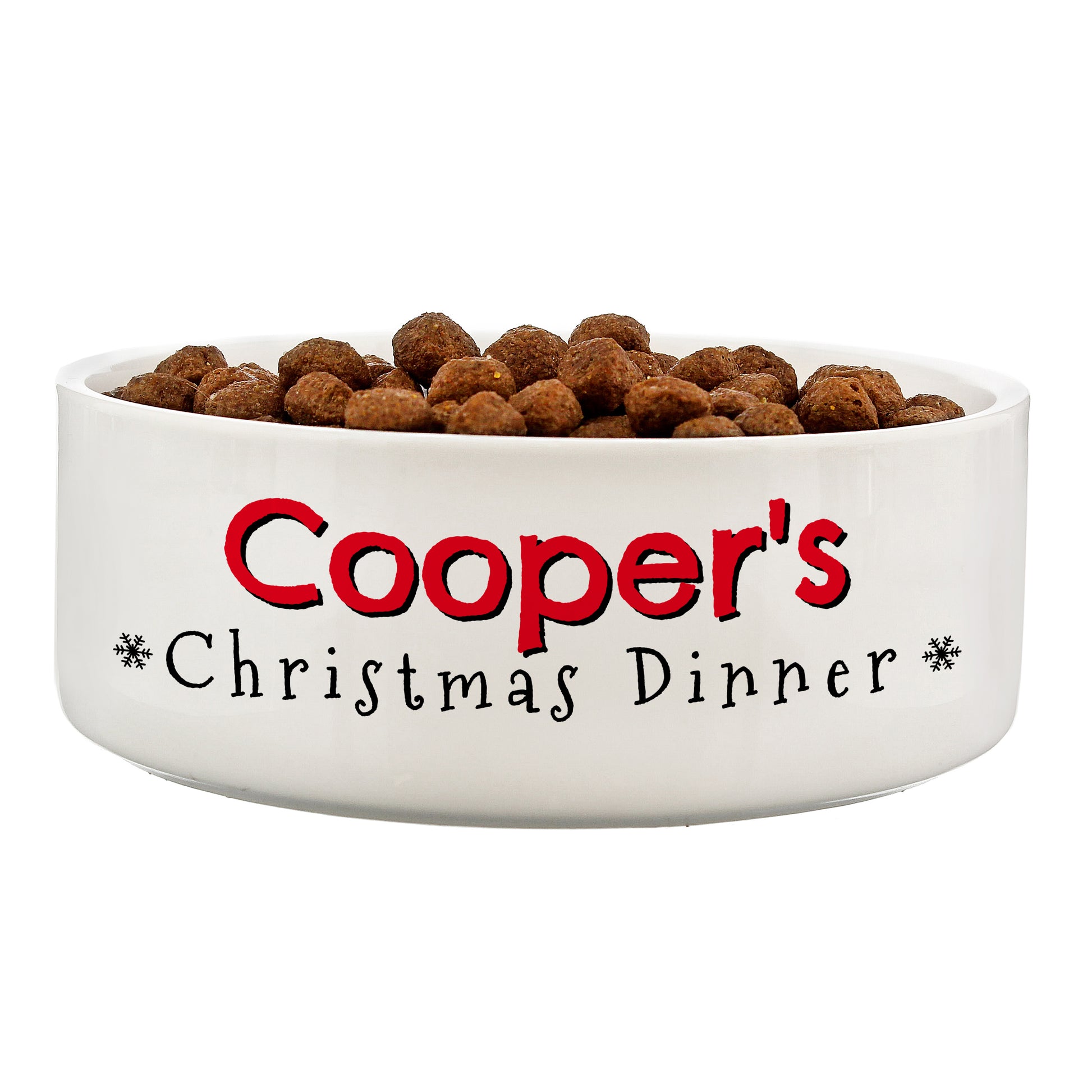 Personalised Christmas Dinner 14cm Medium Pet Bowl - MK&JD Gifts