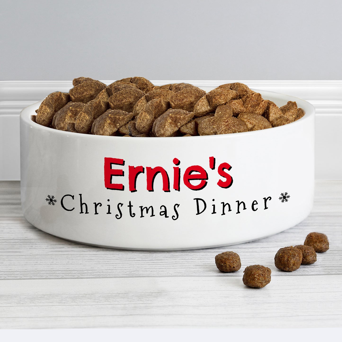 Personalised Christmas Dinner 14cm Medium Pet Bowl - MK&JD Gifts