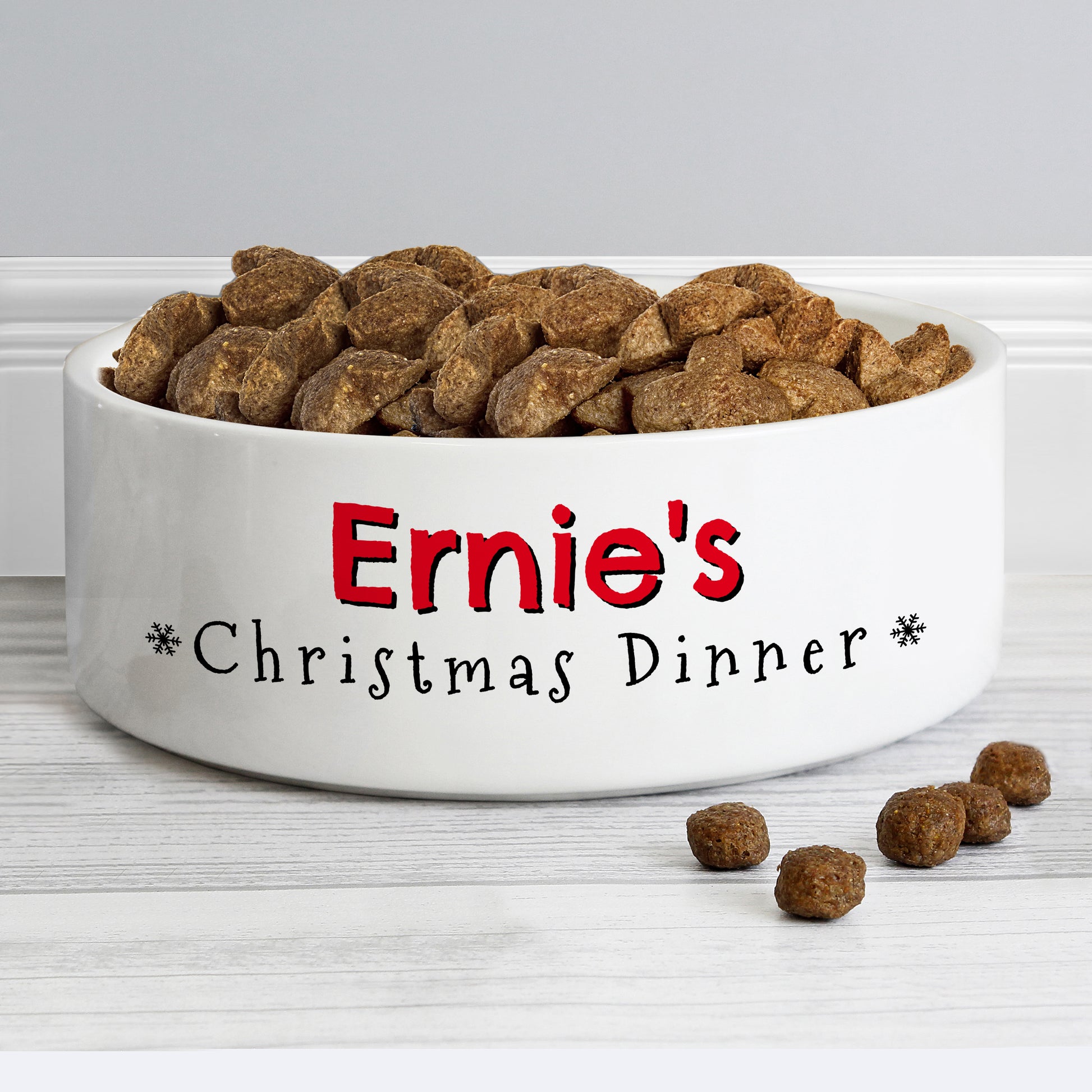 Personalised Christmas Dinner 14cm Medium Pet Bowl - MK&JD Gifts