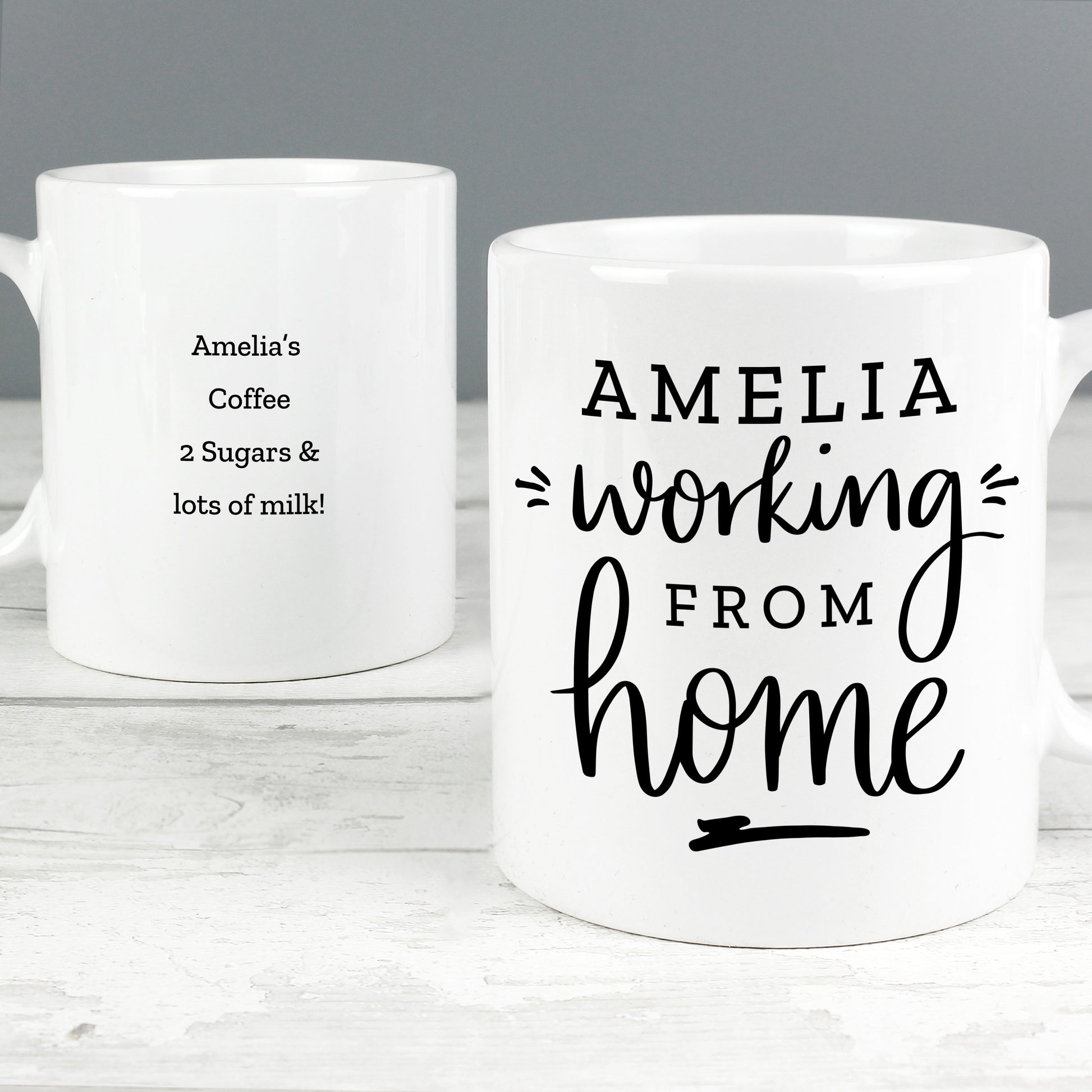 Personalised Working From Home Mug - MK&JD Gifts