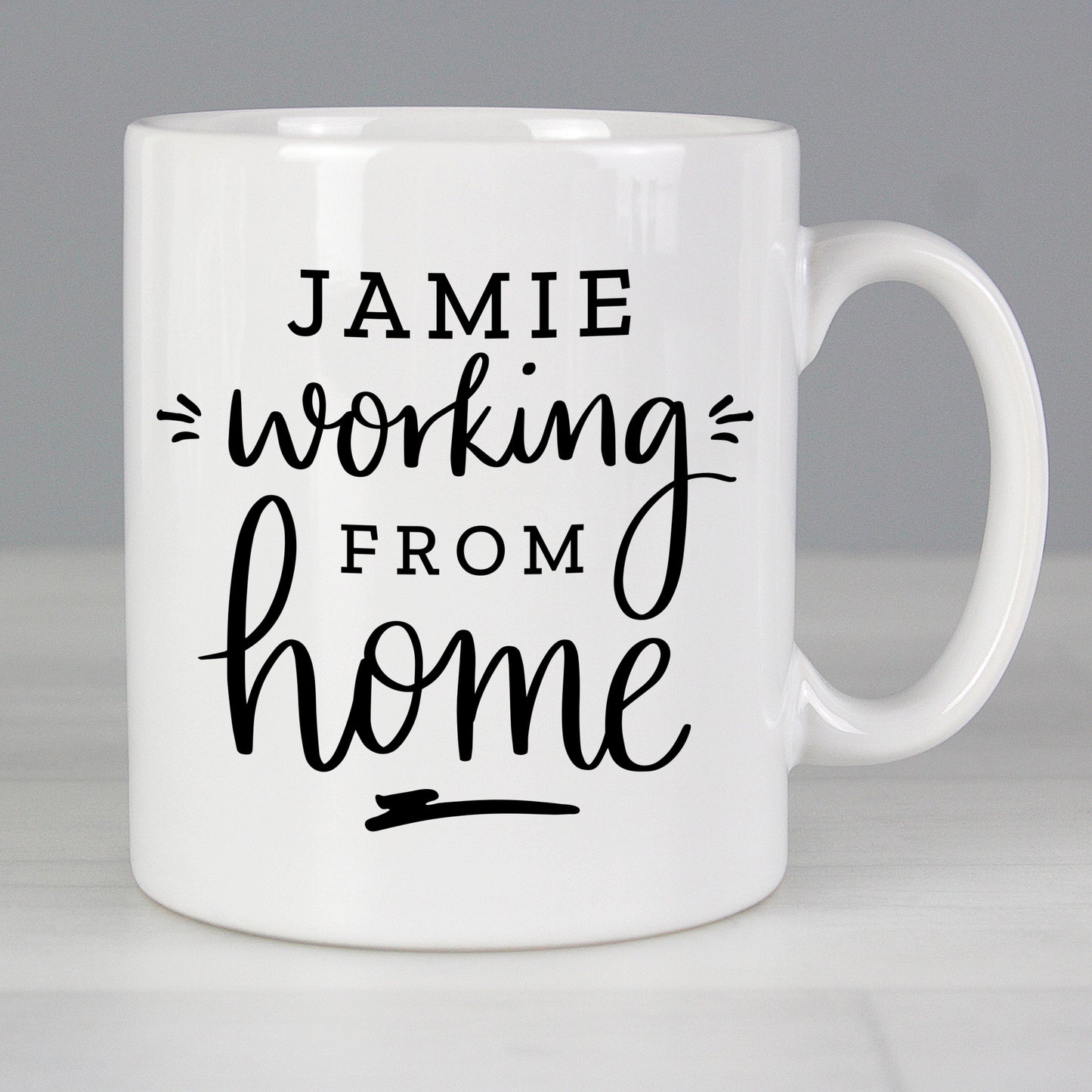 Personalised Working From Home Mug - MK&JD Gifts