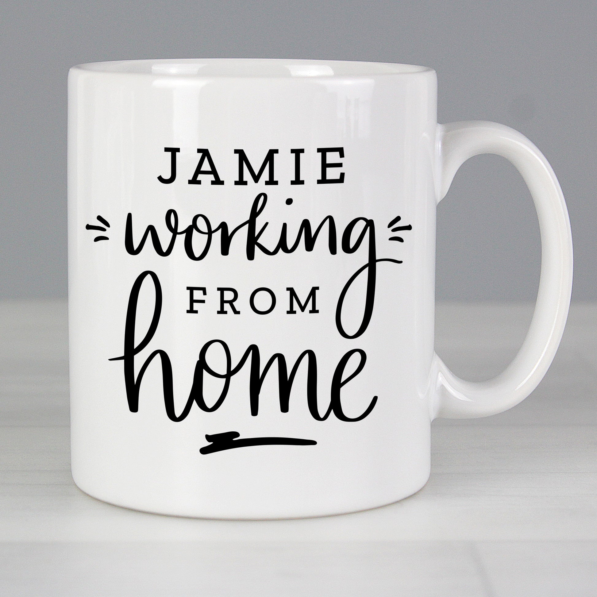Personalised Working From Home Mug - MK&JD Gifts