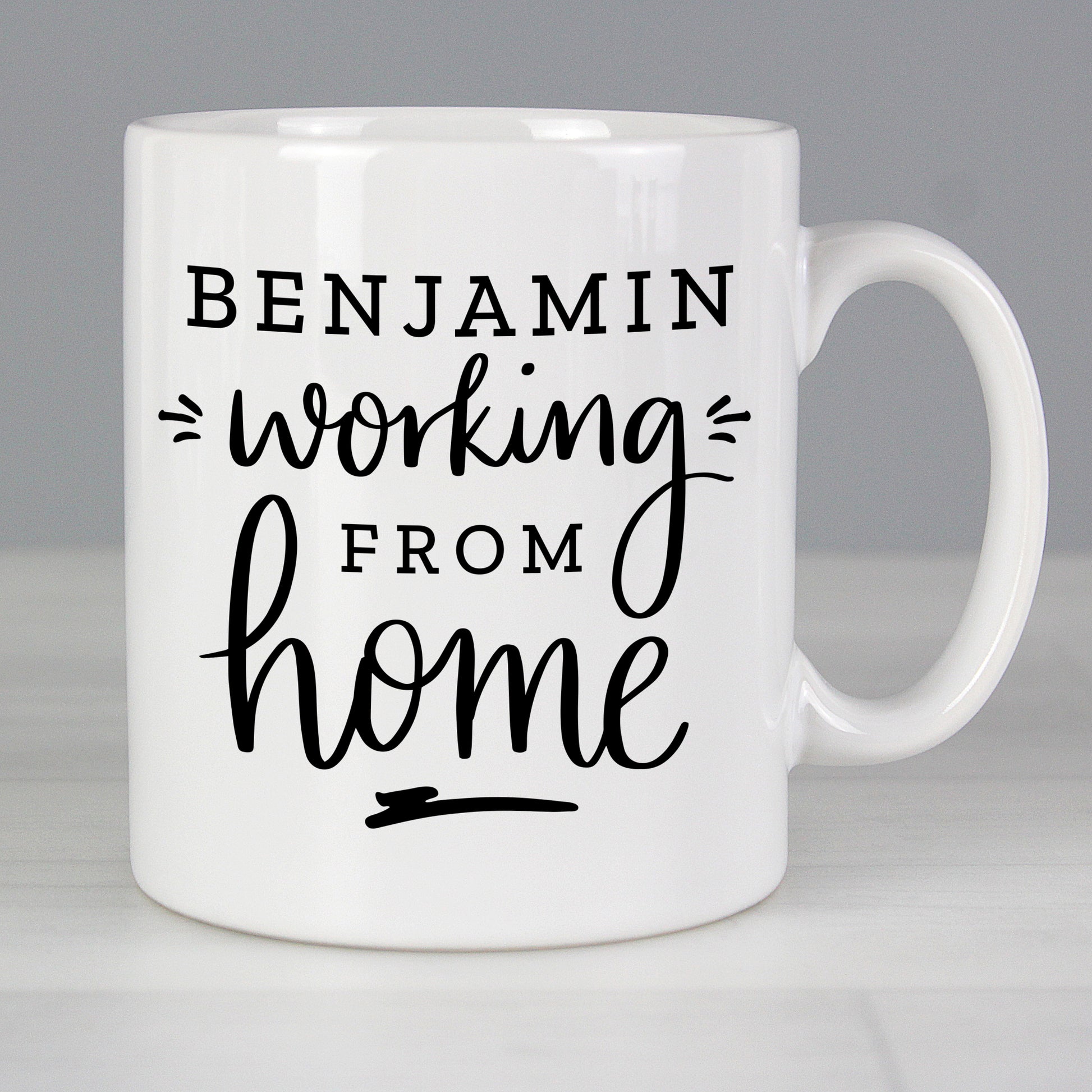 Personalised Working From Home Mug - MK&JD Gifts