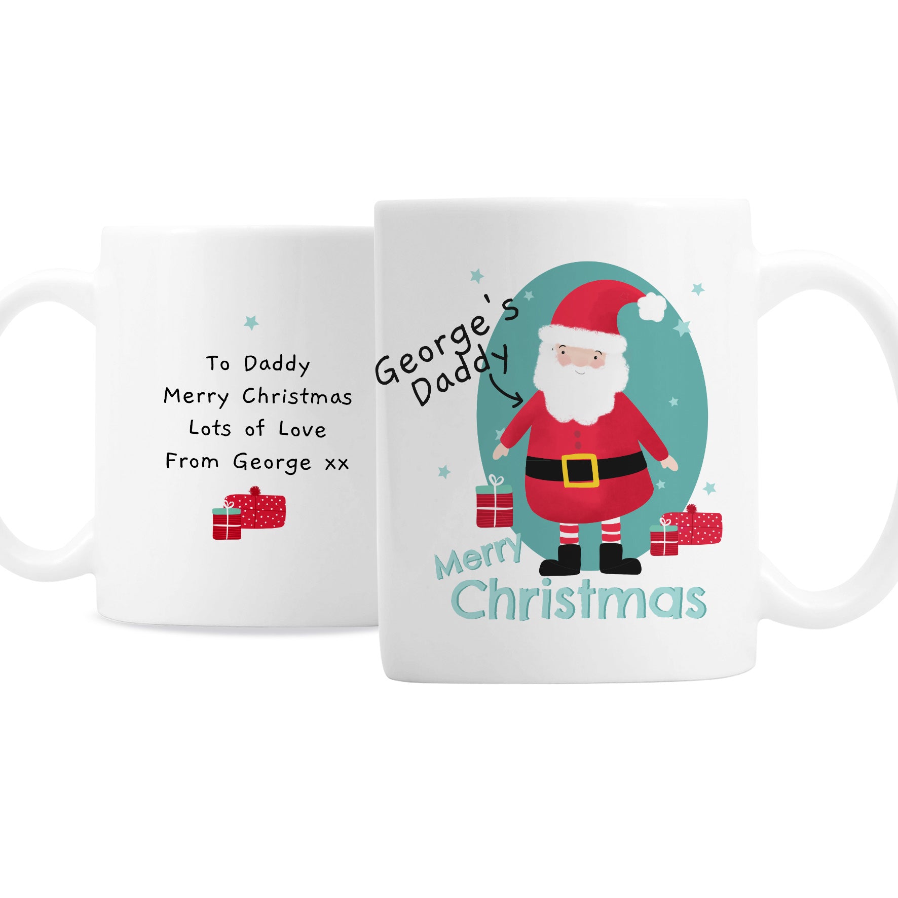 Personalised Mr Claus Christmas Mug - MK&JD Gifts