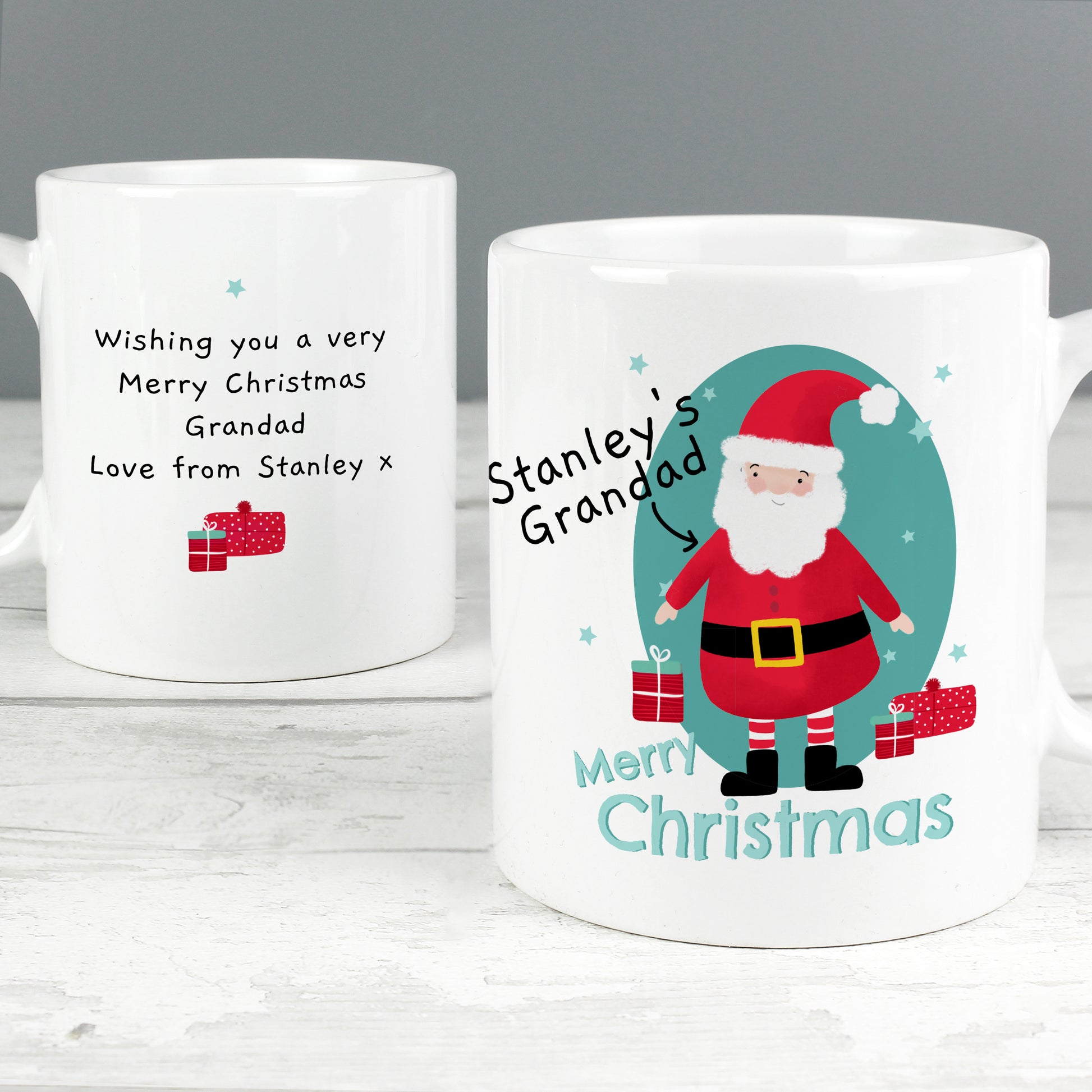 Personalised Mr Claus Christmas Mug - MK&JD Gifts