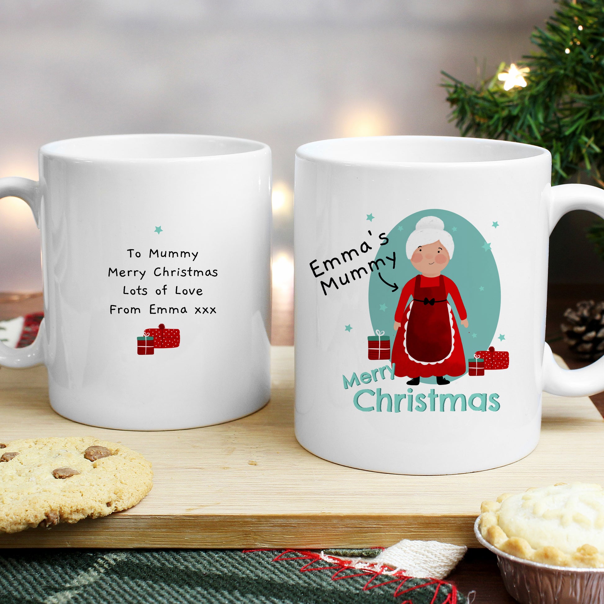 Personalised Mrs Claus Christmas Mug - MK&JD Gifts