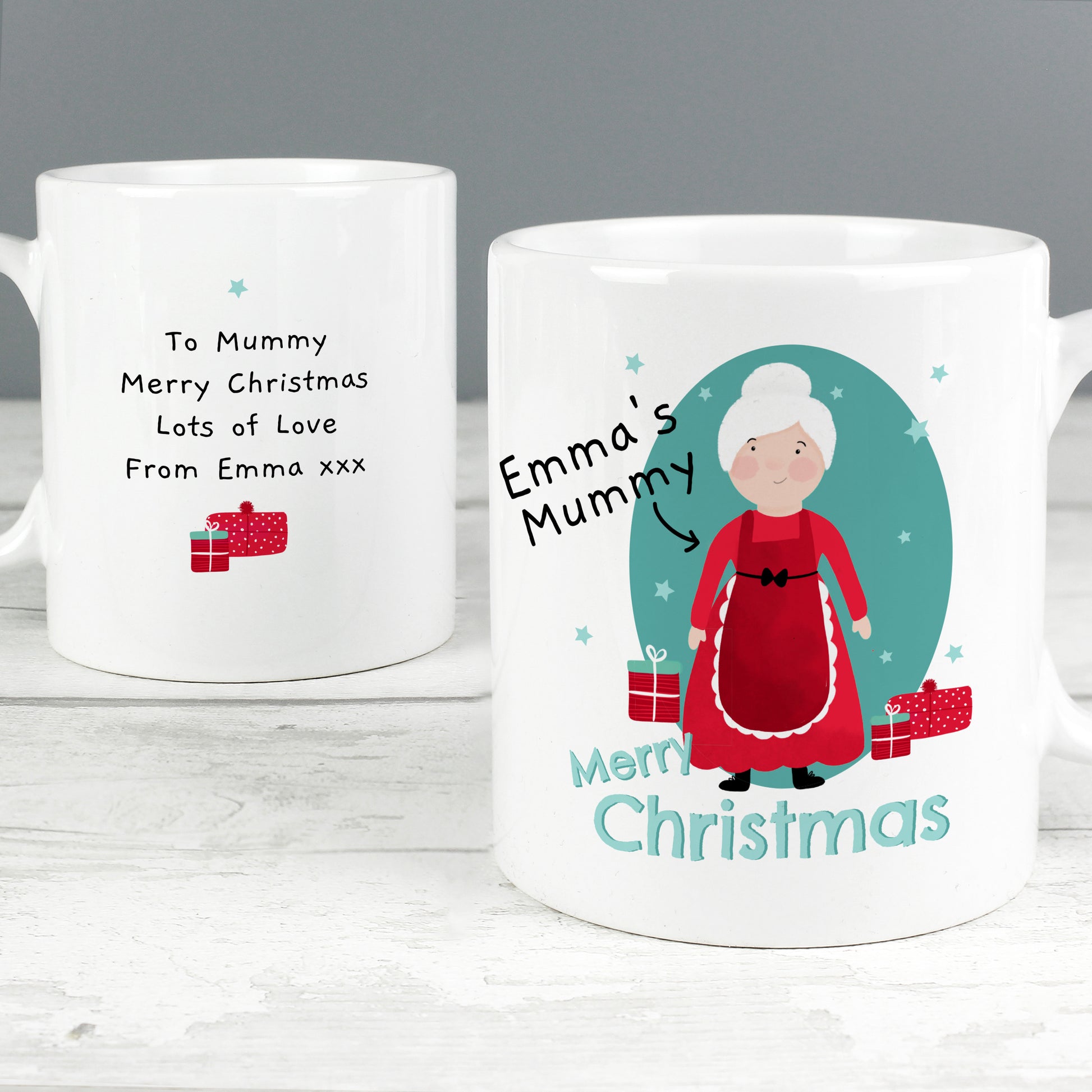 Personalised Mrs Claus Christmas Mug - MK&JD Gifts