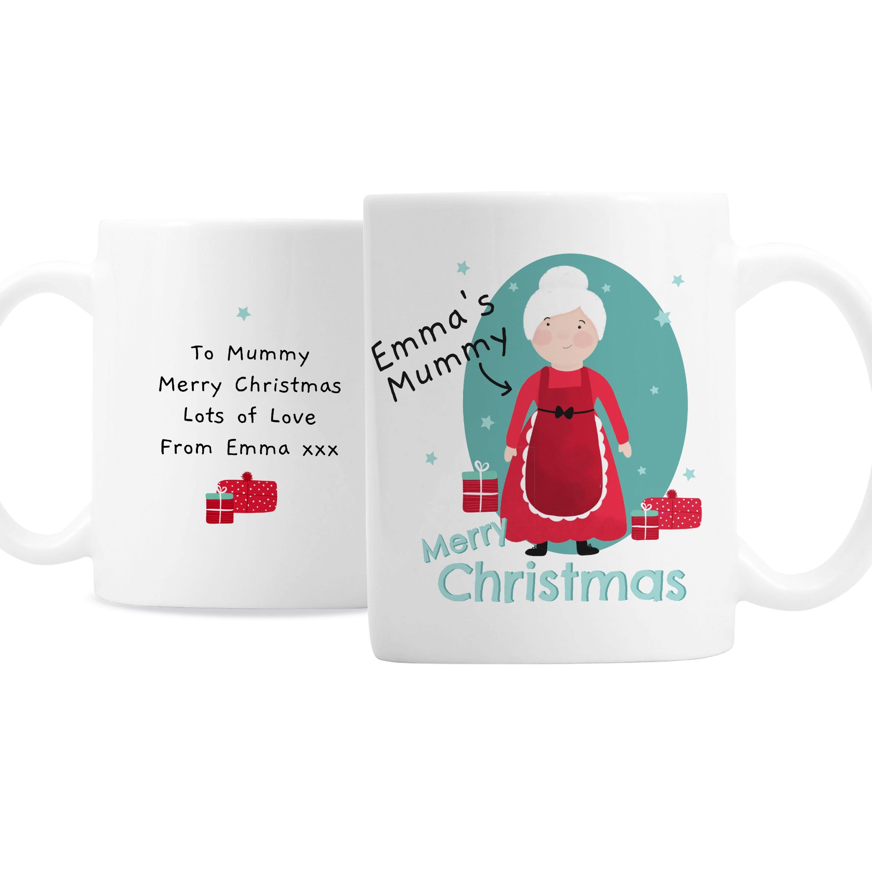 Personalised Mrs Claus Christmas Mug - MK&JD Gifts