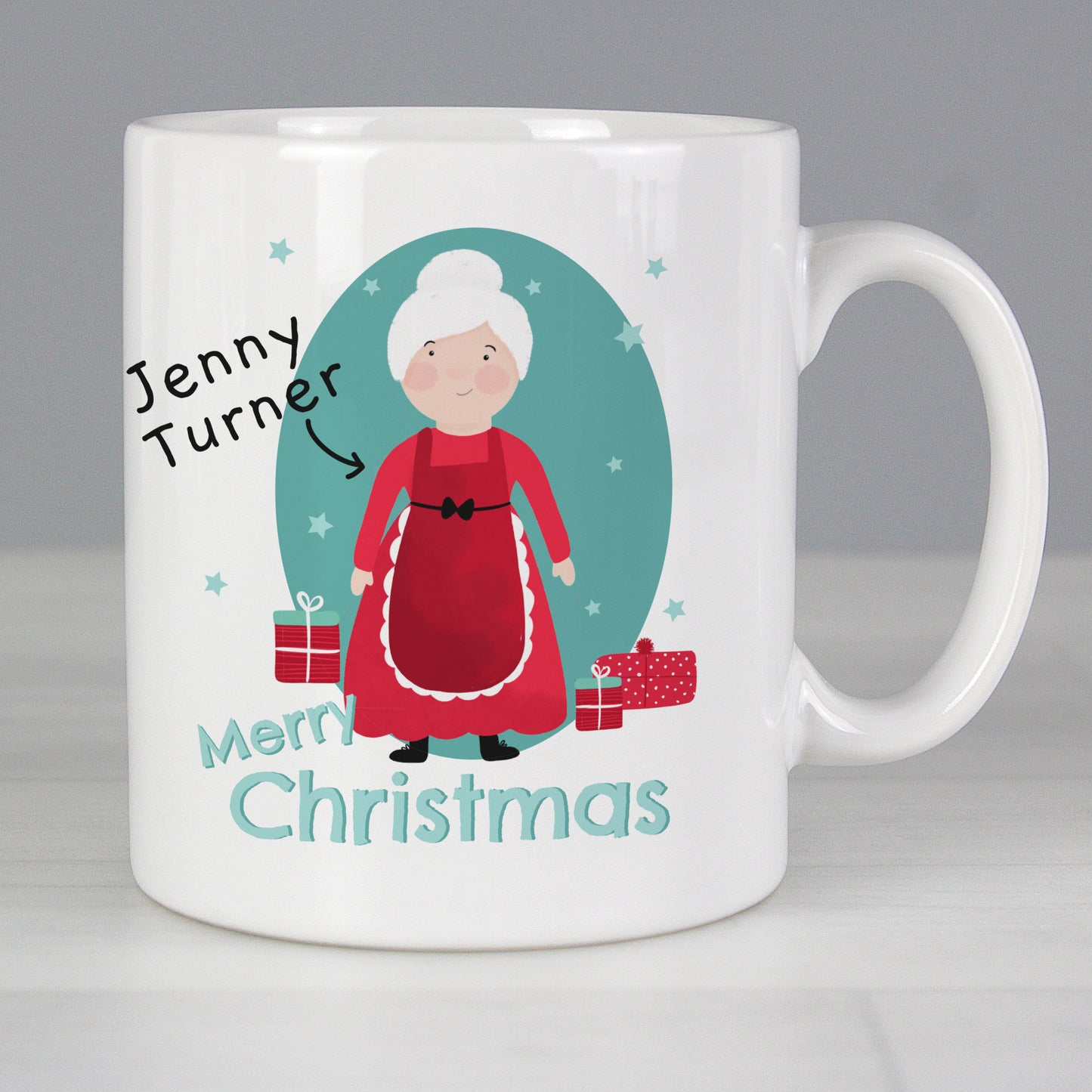 Personalised Mrs Claus Christmas Mug - MK&JD Gifts