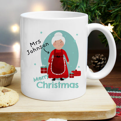 Personalised Mrs Claus Christmas Mug - MK&JD Gifts