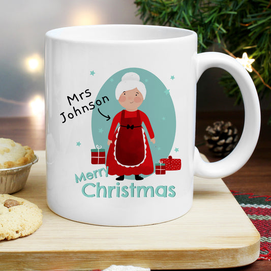 Personalised Mrs Claus Christmas Mug - MK&JD Gifts