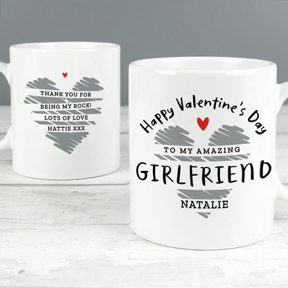 Personalised Happy Valentine's Day Mug - MK&JD Gifts