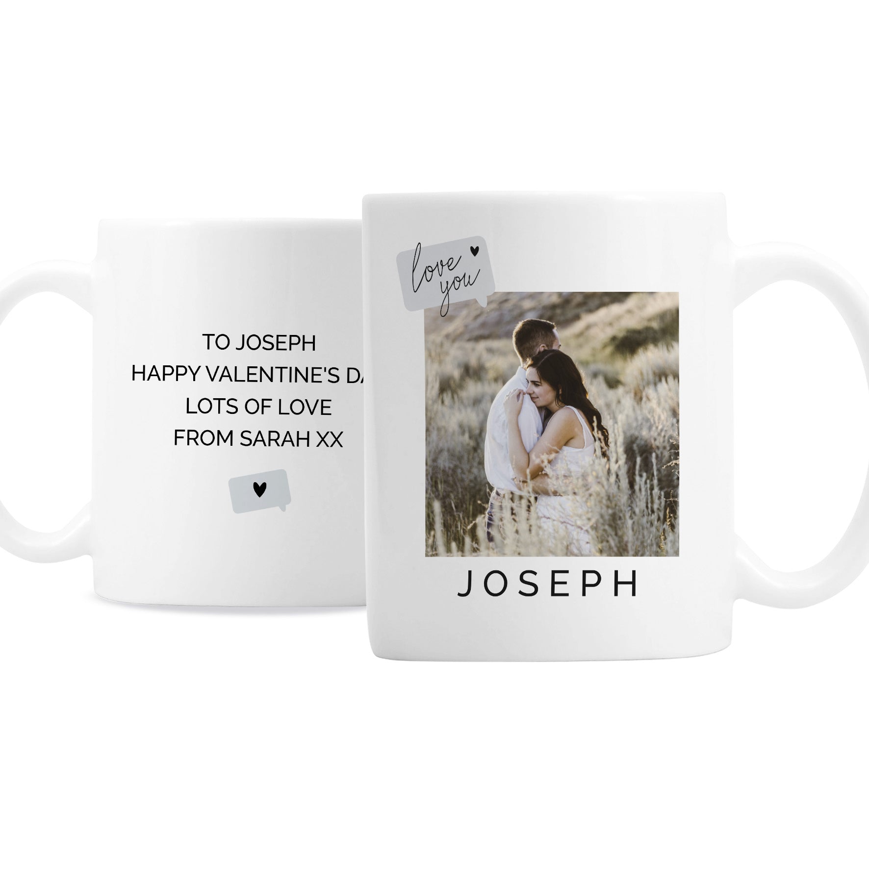 Personalised Love You Snapshot Photo Upload Mug - MK&JD Gifts