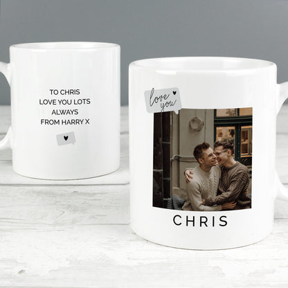Personalised Love You Snapshot Photo Upload Mug - MK&JD Gifts