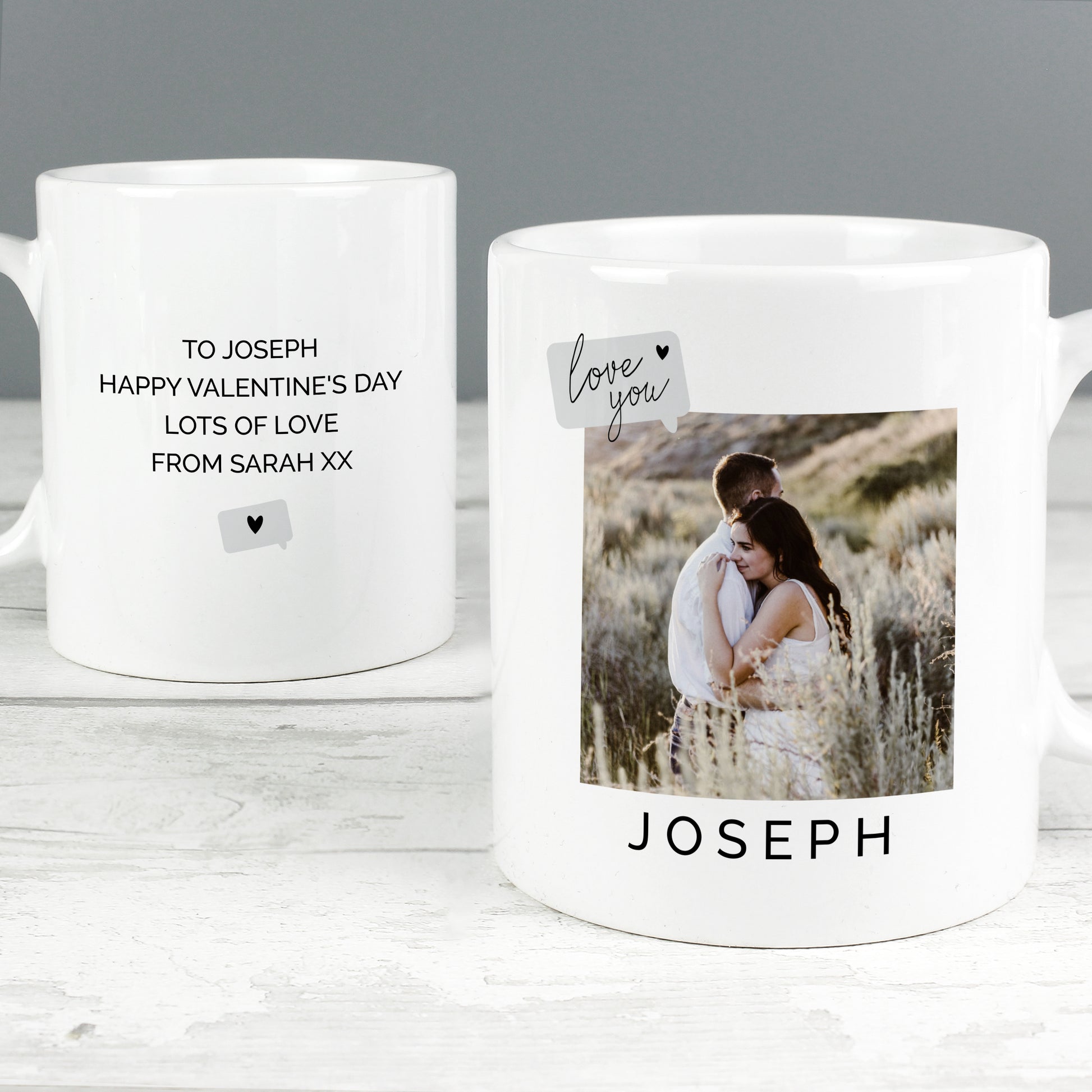 Personalised Love You Snapshot Photo Upload Mug - MK&JD Gifts