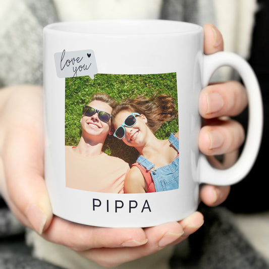 Personalised Love You Snapshot Photo Upload Mug - MK&JD Gifts