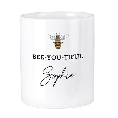 Personalised Bee-u-tiful Ceramic Storage Pot - MK&JD Gifts