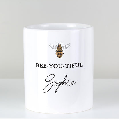 Personalised Bee-u-tiful Ceramic Storage Pot - MK&JD Gifts