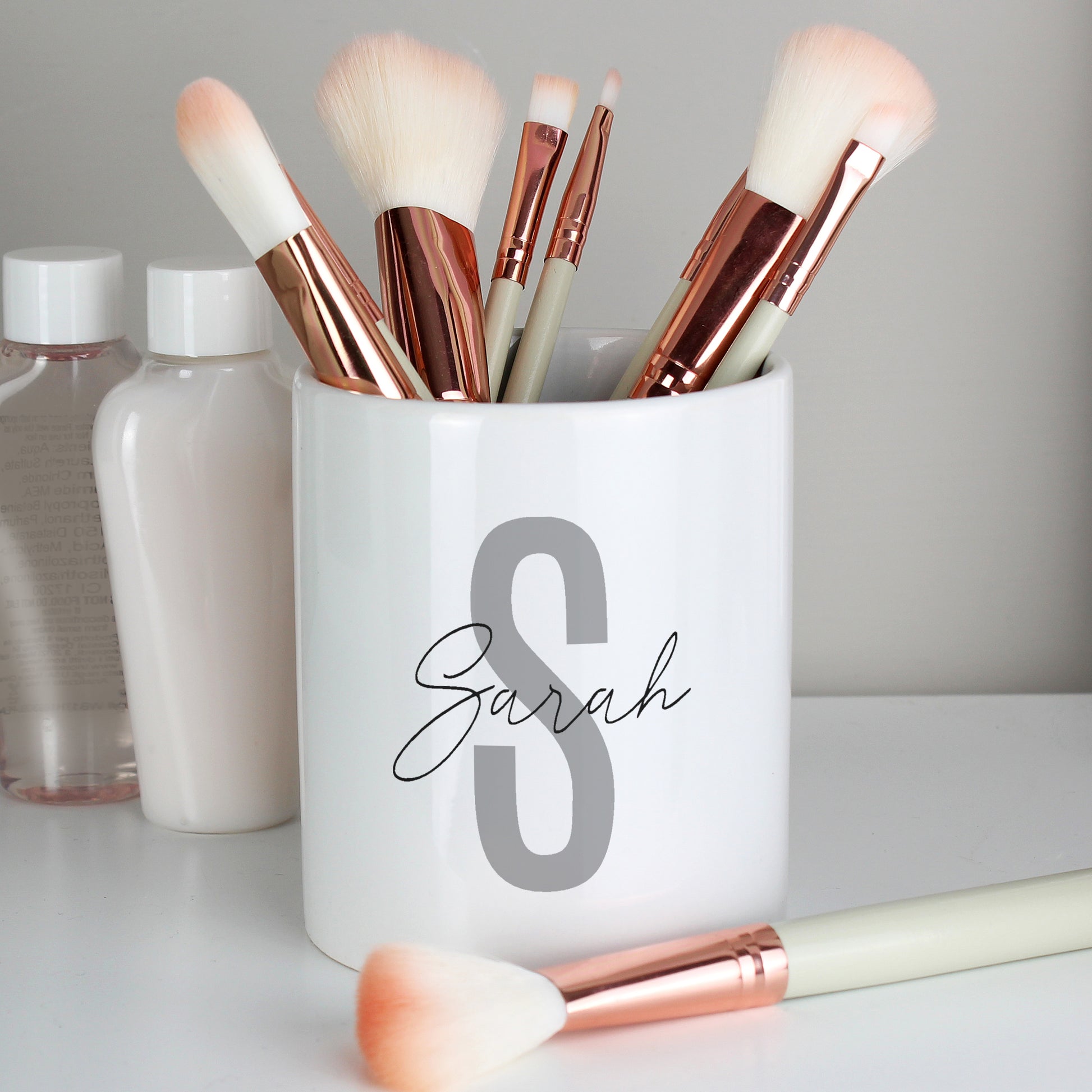 Personalised Initial & Name Ceramic Storage Pot - MK&JD Gifts