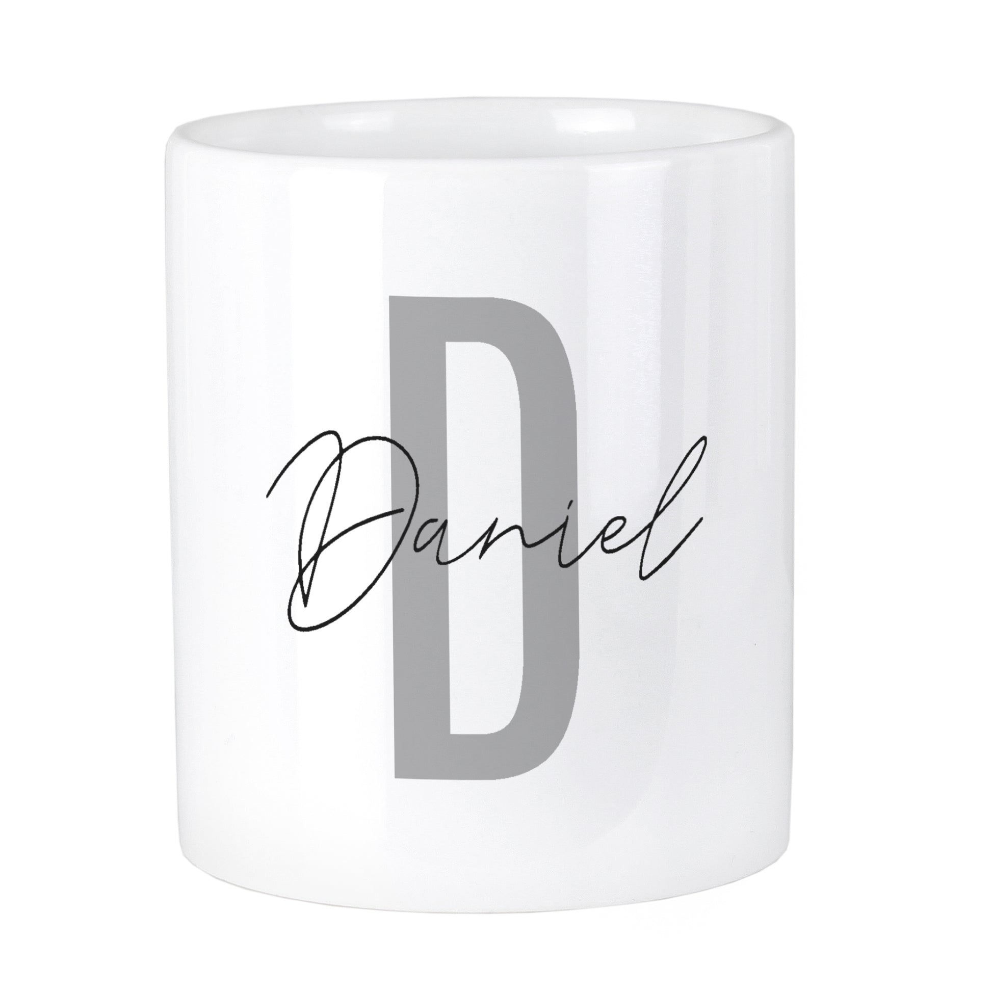 Personalised Initial & Name Ceramic Storage Pot - MK&JD Gifts