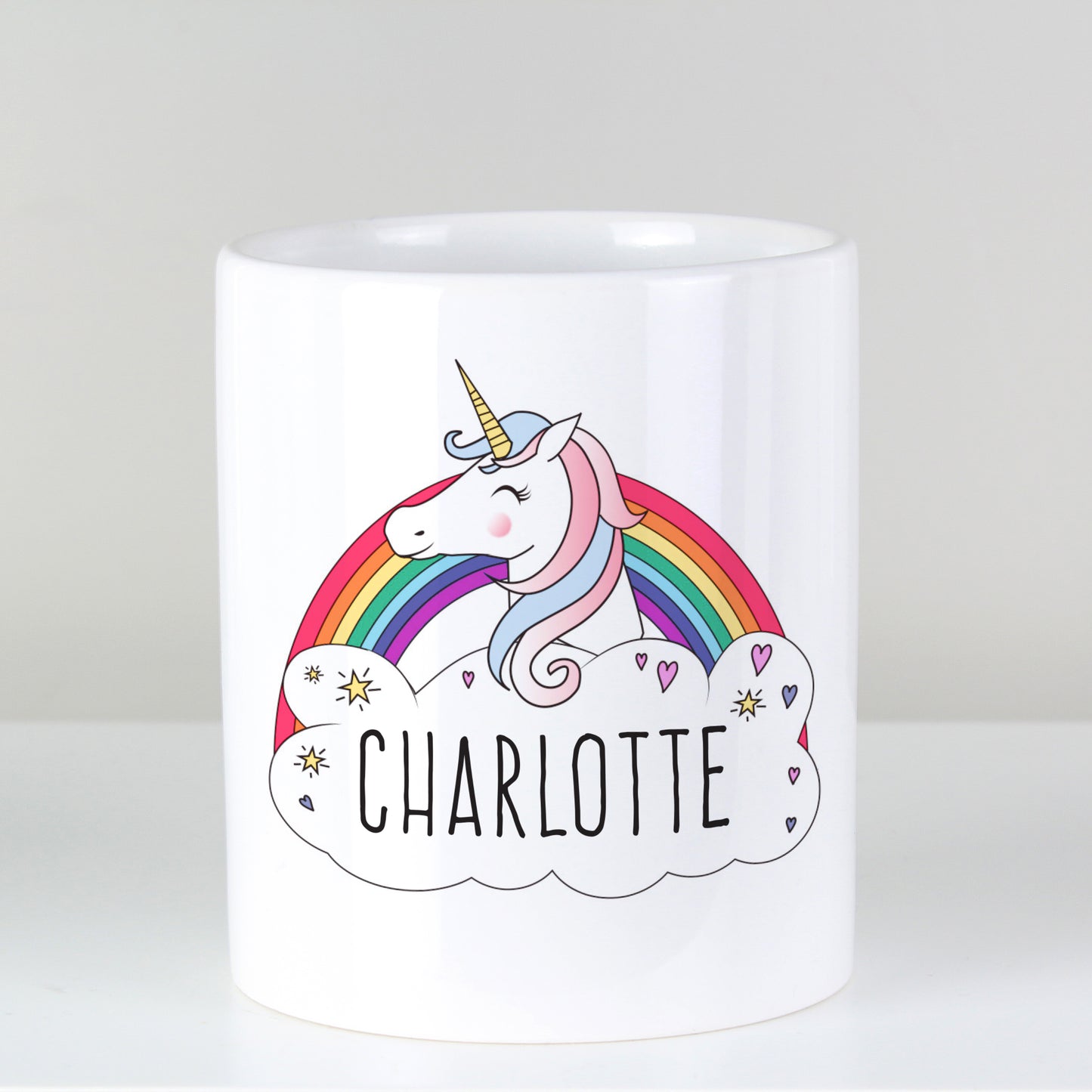 Personalised Unicorn Ceramic Storage Pot - MK&JD Gifts