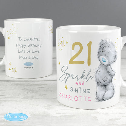 Personalised Me To You Sparkle & Shine Birthday Mug - MK&JD Gifts