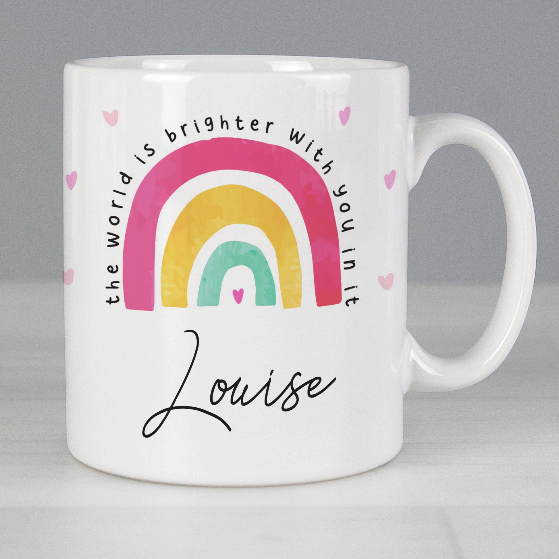 Personalised You Make The World Brighter Mug - MK&JD Gifts