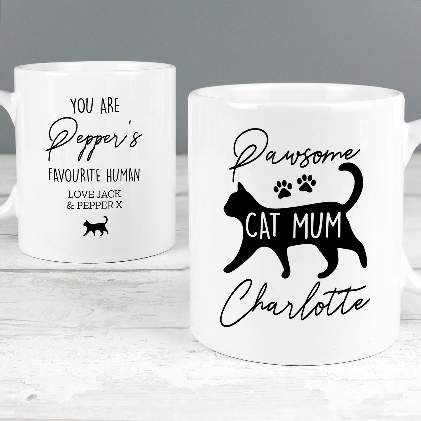 Personalised Pawsome Cat Mum Mug - MK&JD Gifts