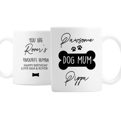 Personalised Pawsome Dog Mum Mug - MK&JD Gifts