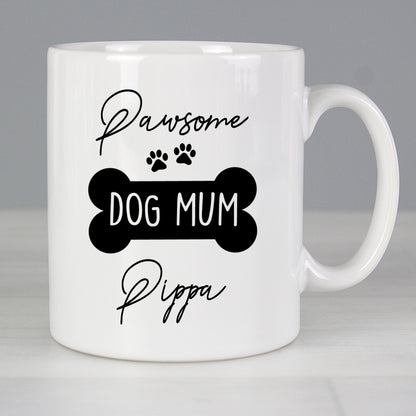 Personalised Pawsome Dog Mum Mug - MK&JD Gifts