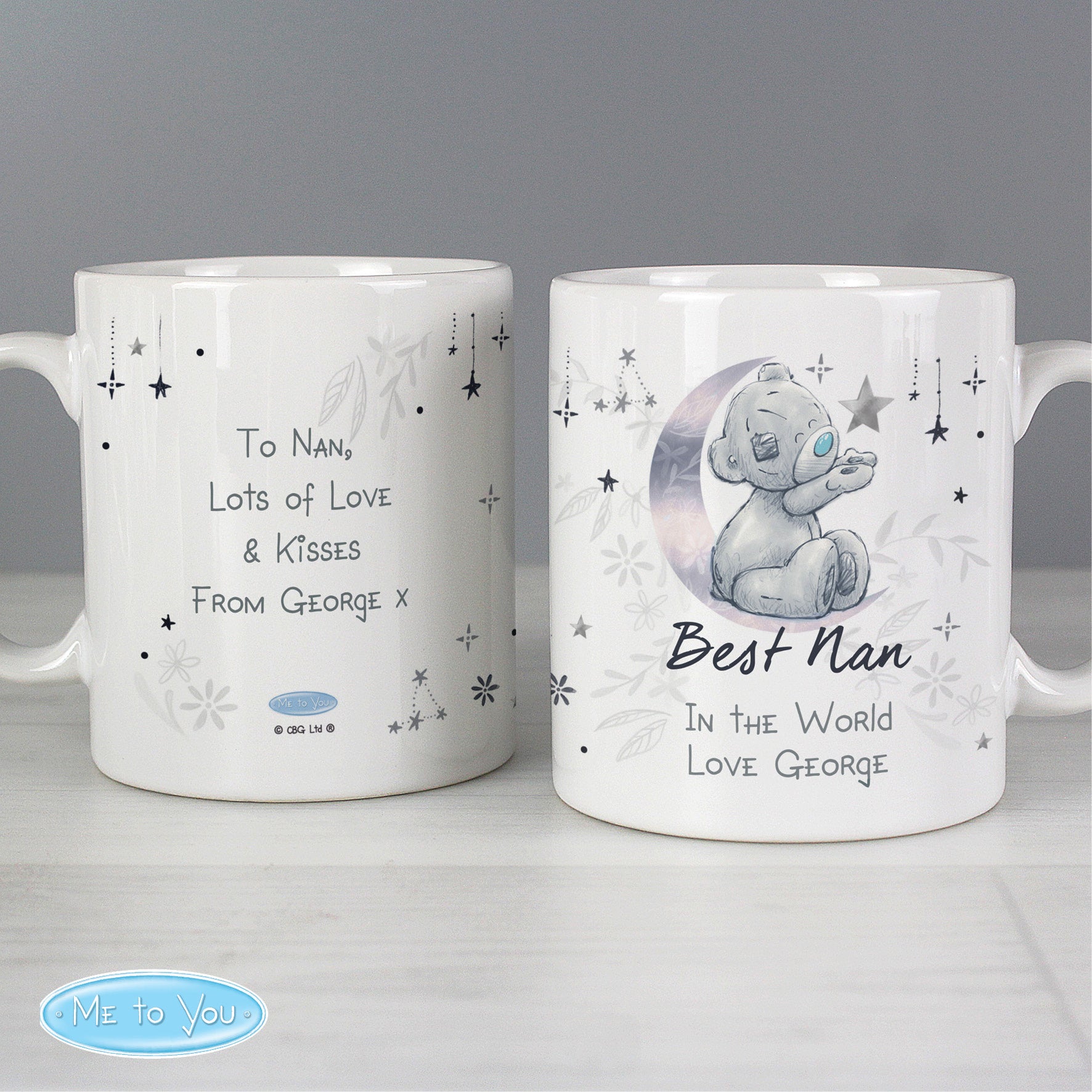 Personalised Moon & Stars Me To You Mug - MK&JD Gifts