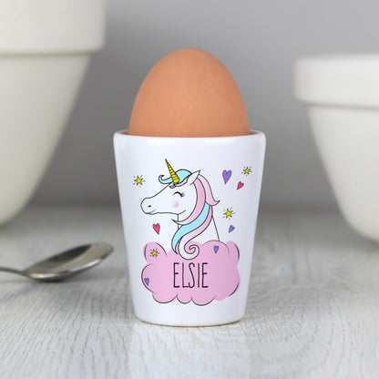 Personalised Unicorn Egg Cup - MK&JD Gifts