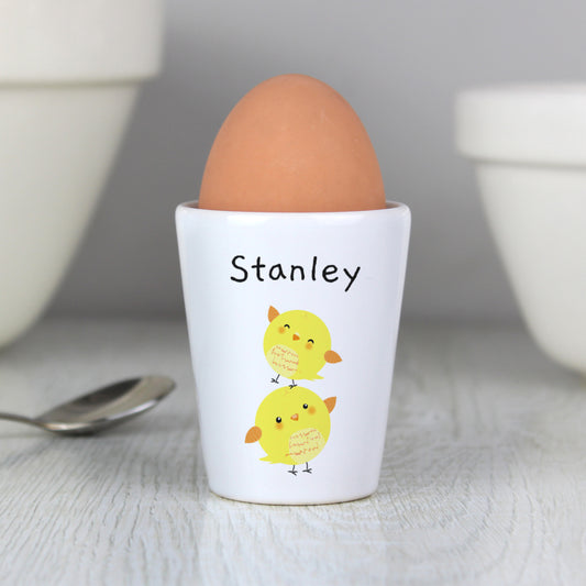 Personalised Easter Chicks Egg Cup - MK&JD Gifts