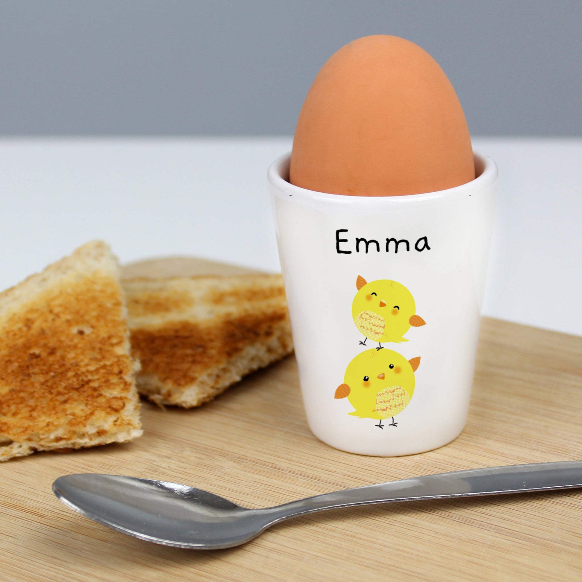 Personalised Easter Chicks Egg Cup - MK&JD Gifts
