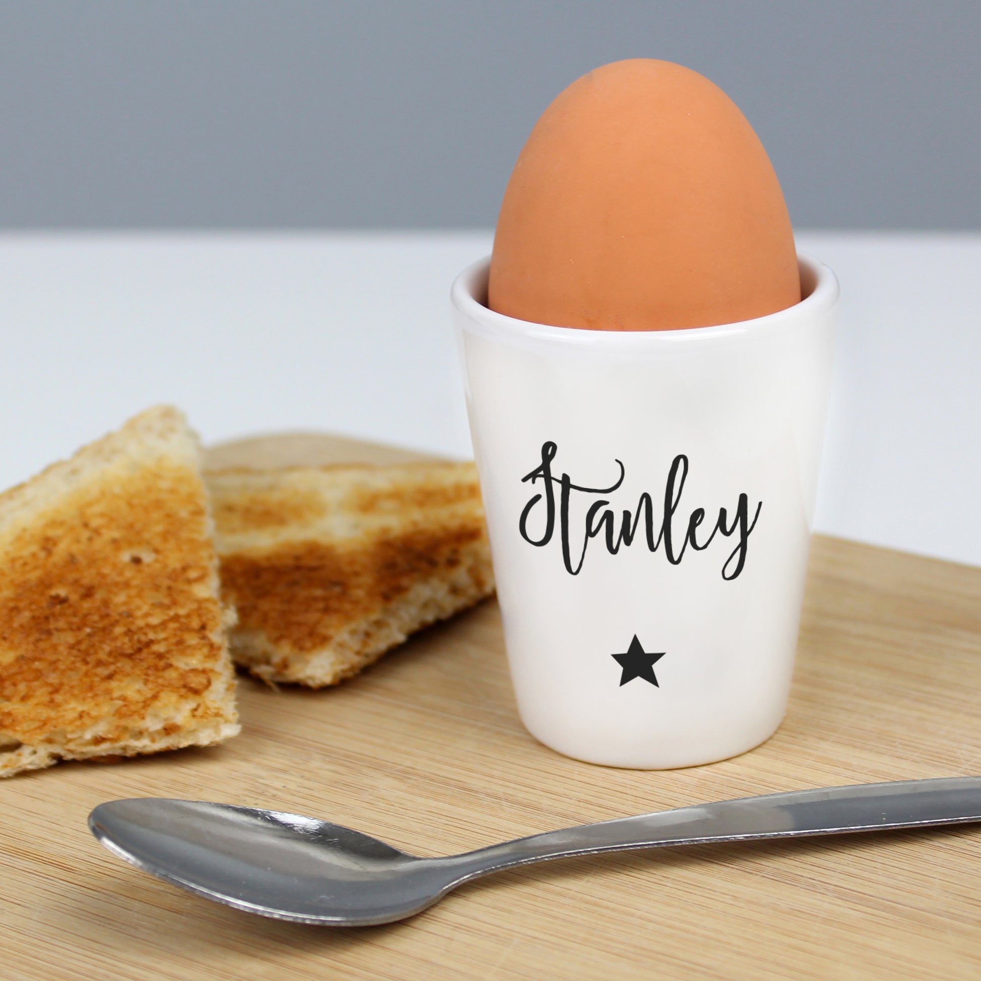 Personalised Star Name Only Egg Cup - MK&JD Gifts