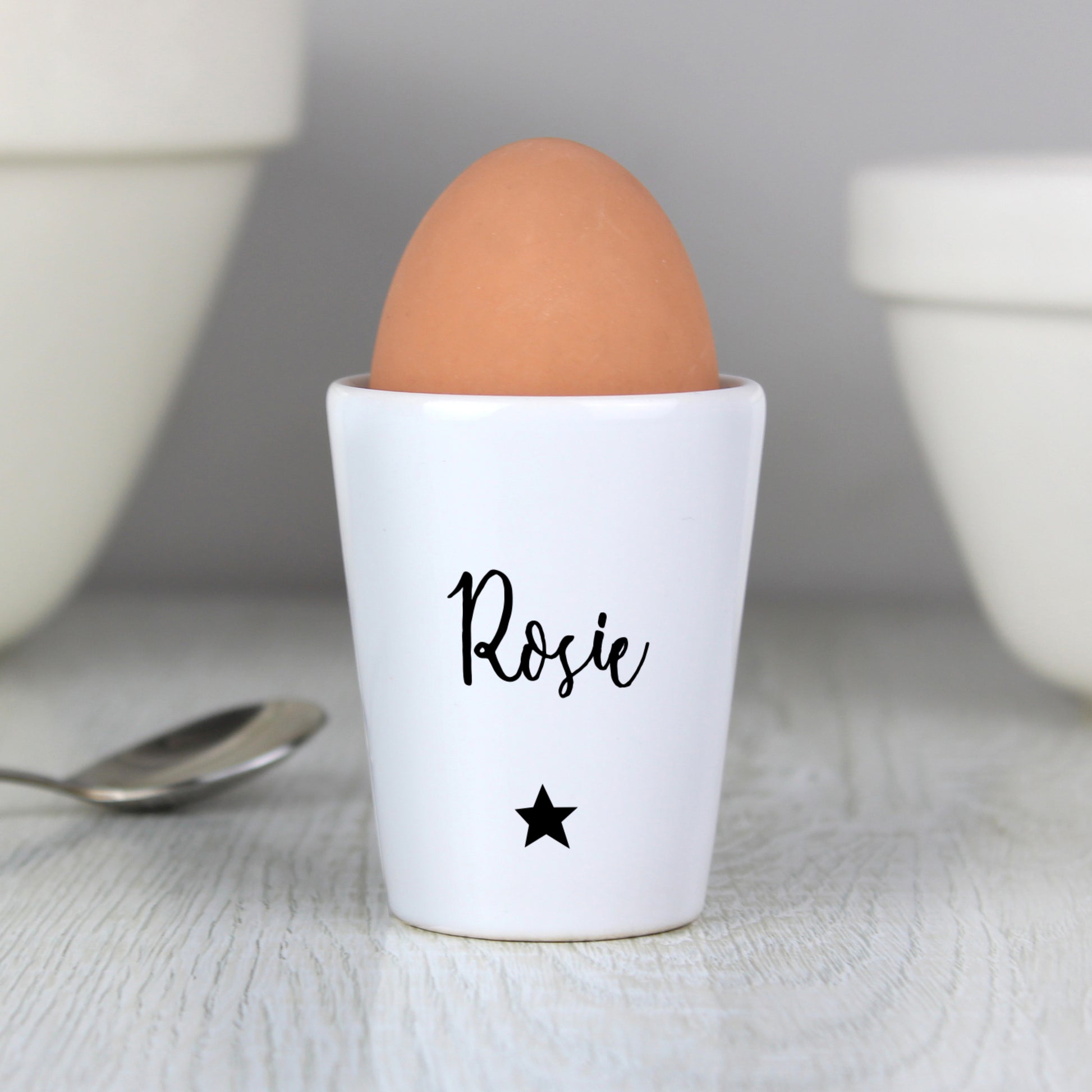 Personalised Star Name Only Egg Cup - MK&JD Gifts