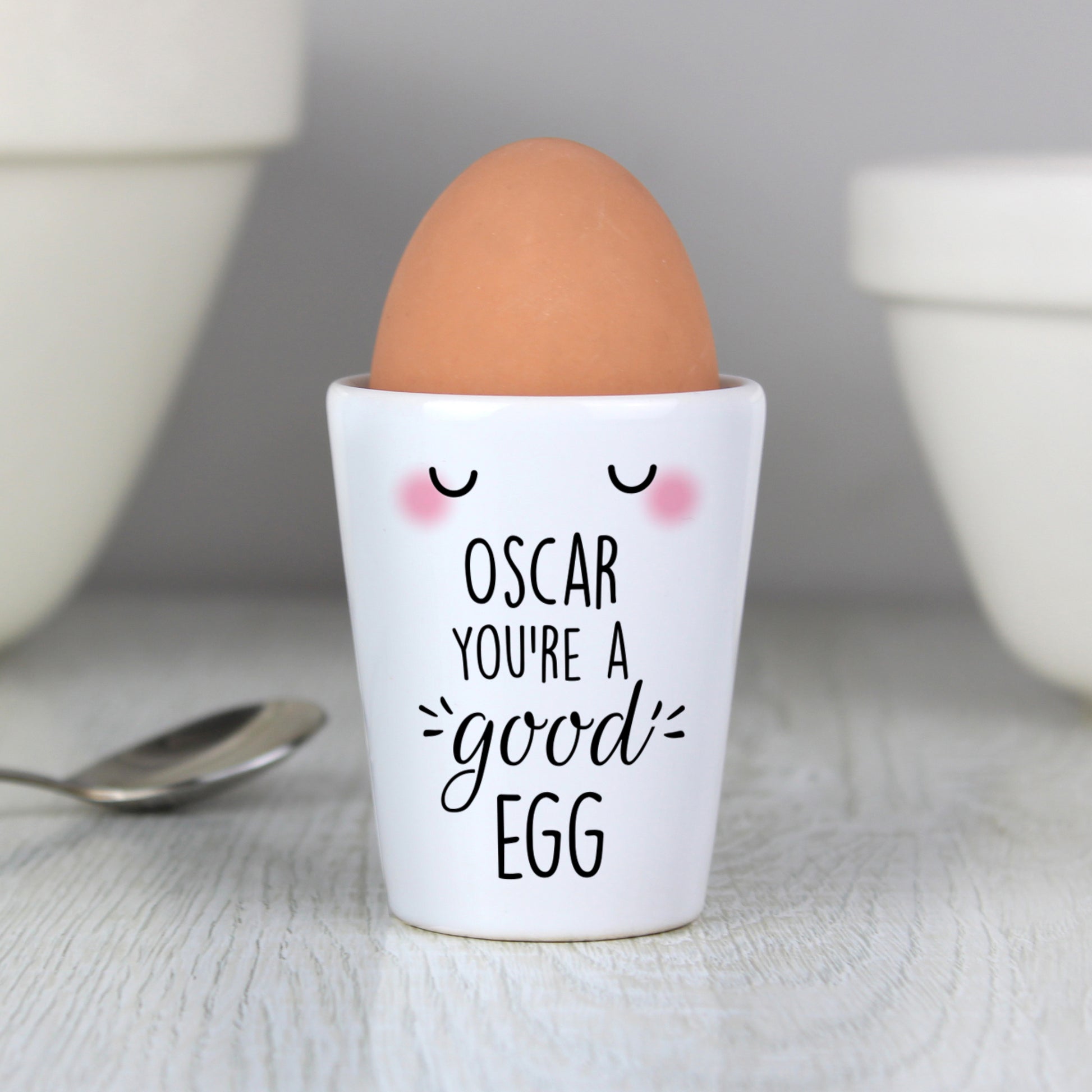 Personalised You're A Good Egg Cup - MK&JD Gifts