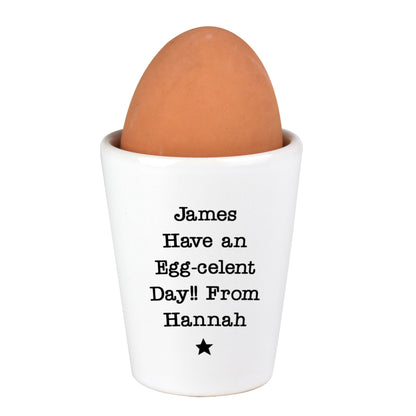 Personalised Star Free Text Egg Cup - MK&JD Gifts
