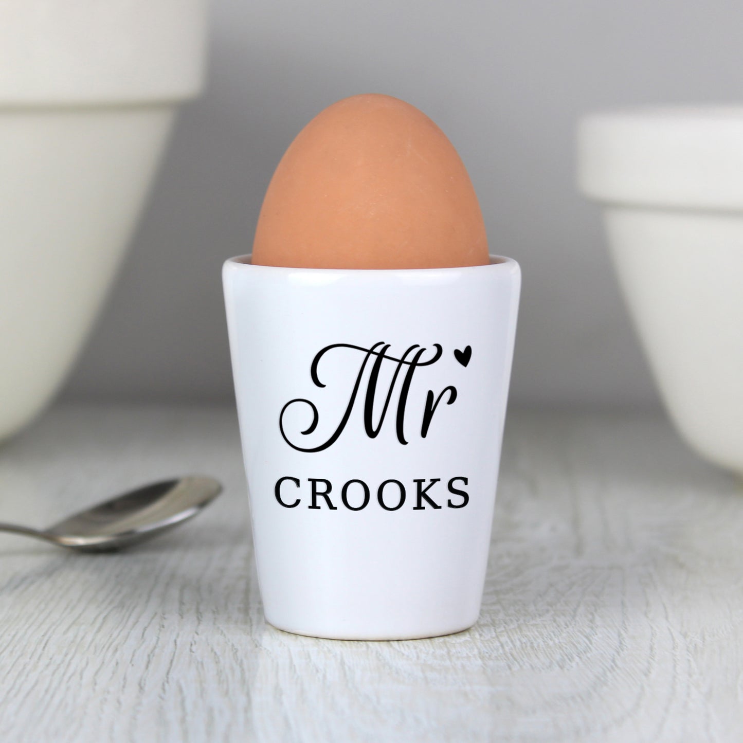 Personalised Mr Egg Cup - MK&JD Gifts