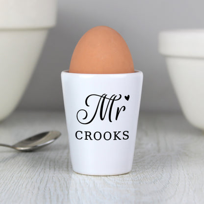Personalised Mr Egg Cup - MK&JD Gifts