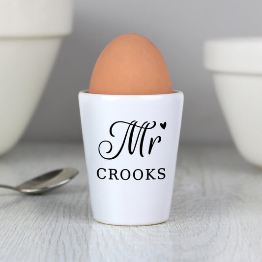Personalised Mr Egg Cup - MK&JD Gifts